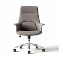 Ergonomische bureaustoel grijs met verstelbare hoogte en armleuningen 60 x 60 x 95cm